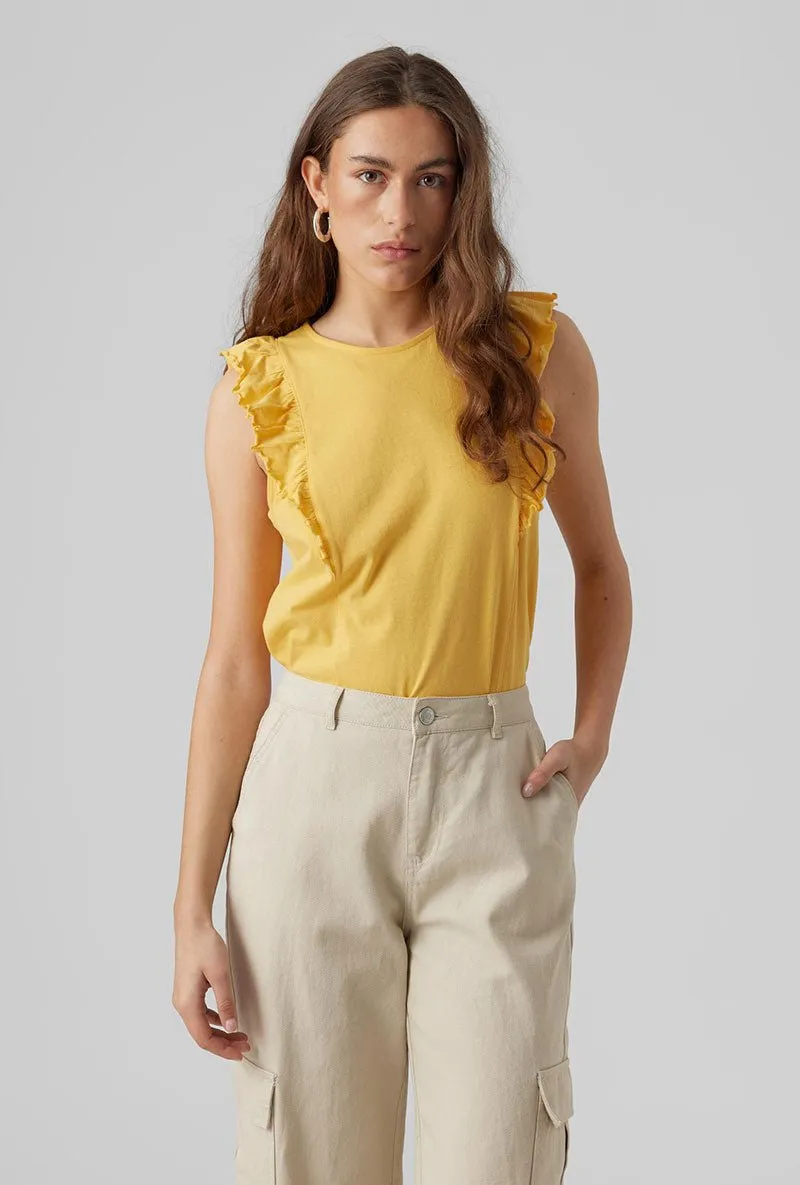 VERO MODA EMILY SL FRILL TOP