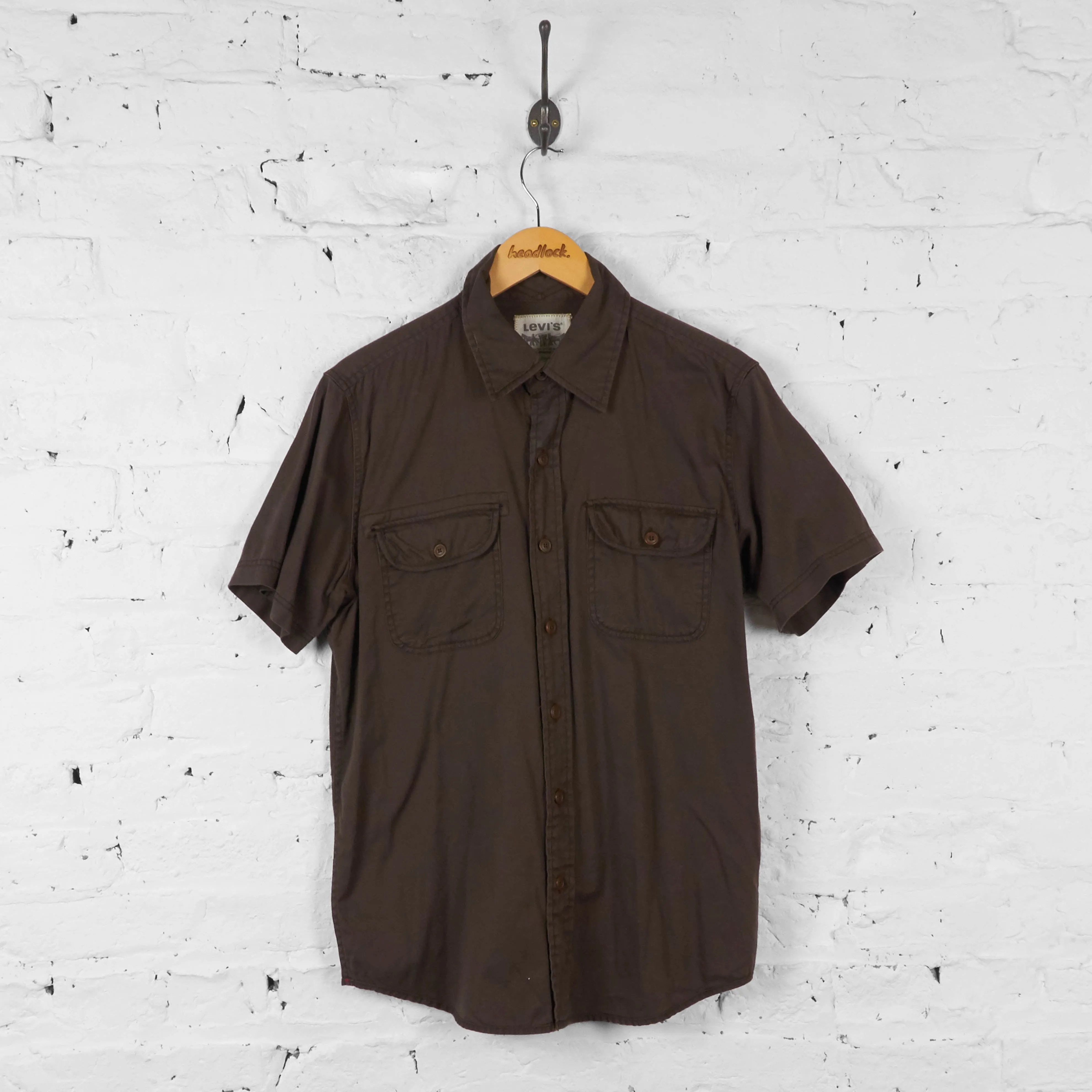 Vintage Levi's Short Sleeved Shirt - Brown - M