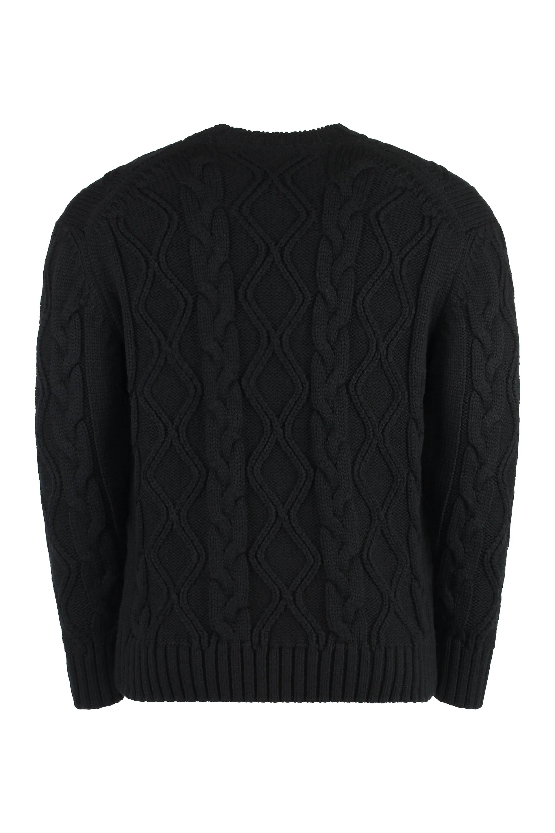 virgin wool crew-neck sweater