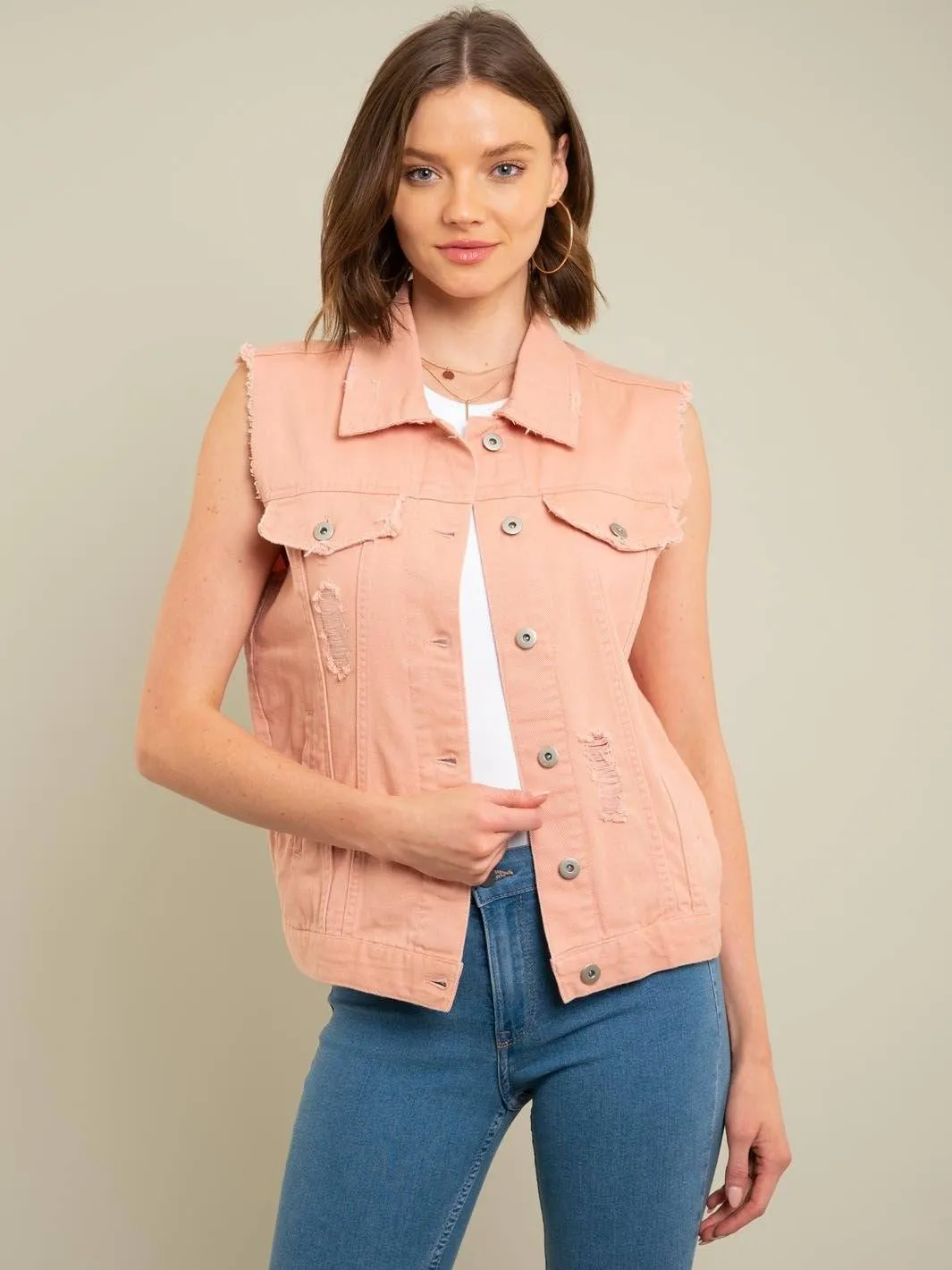 WOMEN'S PINK VEST