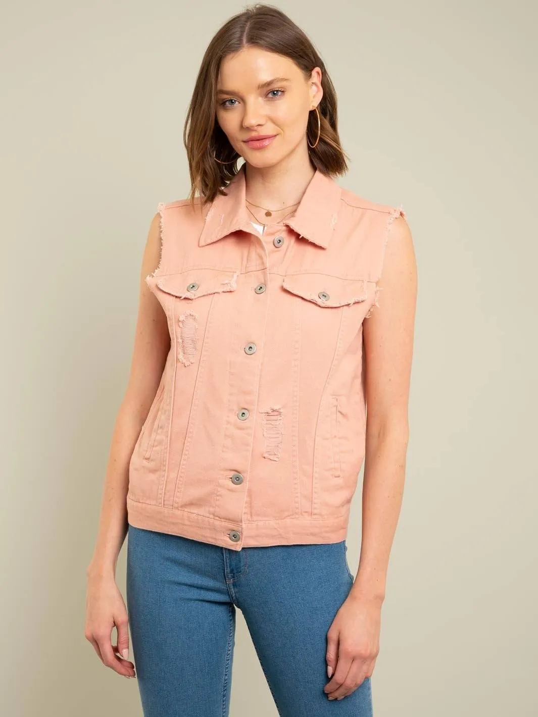 WOMEN'S PINK VEST