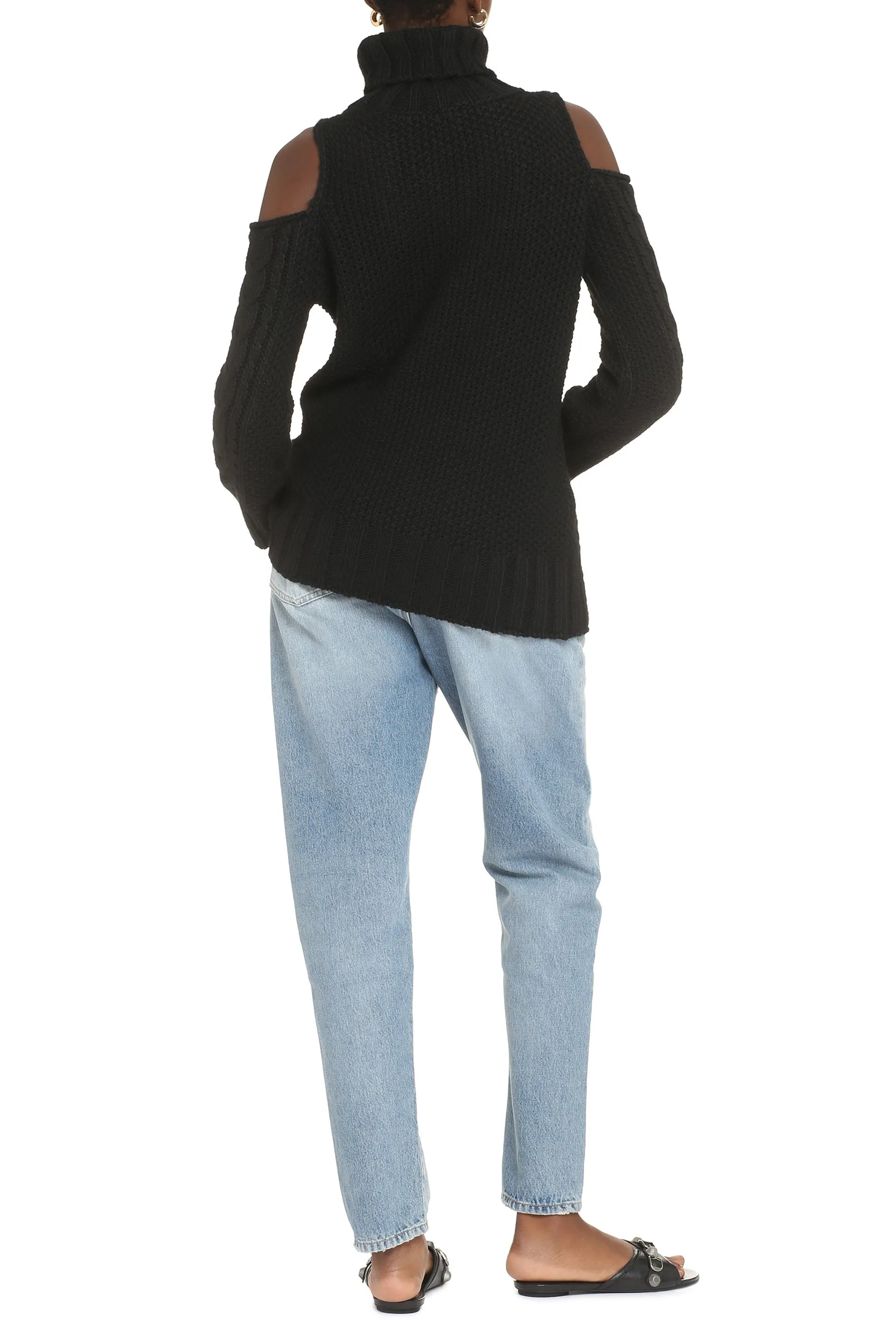 Wool blend turtleneck sweater